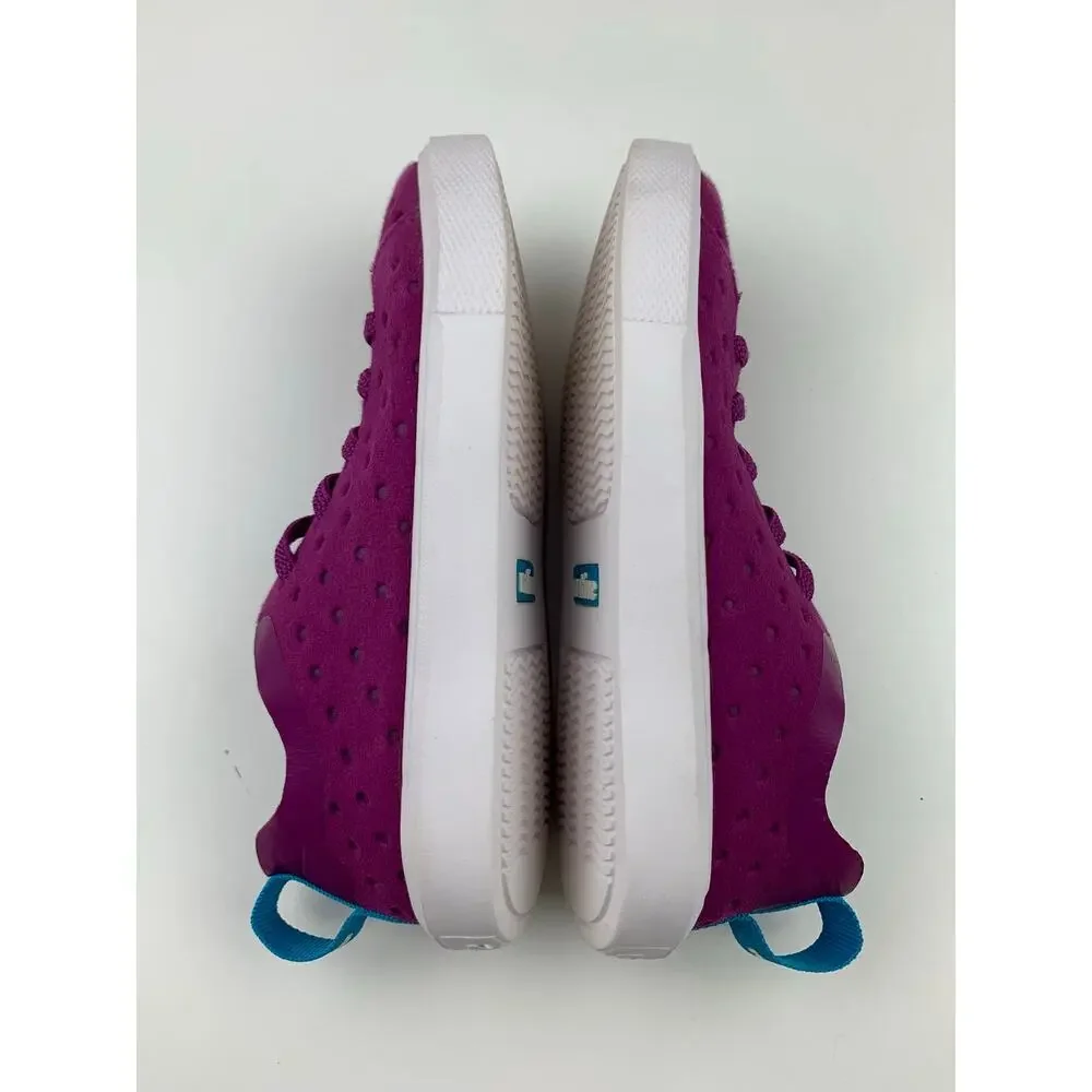 Native Kids Monaco Low Top Sneakers Purple Lace Up Lightweight Shoes Size 11